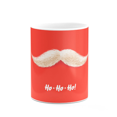 Caneca Ho Ho Ho Bigode Papai Noel - Mai Personalizados