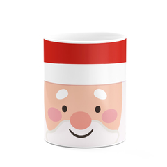 Caneca Ho Ho Ho Papai Noel Face - Mai Personalizados