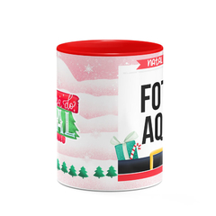 Caneca Lembrança do Natal Com Foto na internet