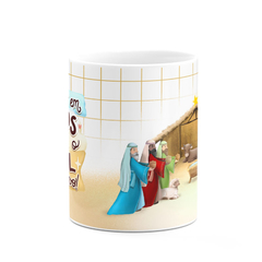 Caneca Que a Fé em Jesus Mantenha o Natal Sempre Vivo - Mai Personalizados