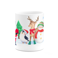 Caneca Feliz Natal Turma do Papai Noel - Mai Personalizados