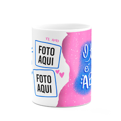 Caneca O Teu Colo é o Meu Abrigo com 2 Fotos na internet