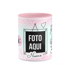 Caneca Grande Mãe e Super Avó com Nome e Foto - Alça Coração na internet