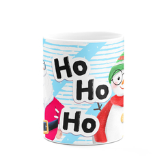 Caneca Ho Ho Ho Feliz Natal Papai Noel - Mai Personalizados