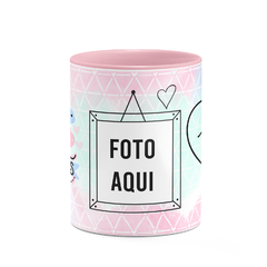 Caneca Ser Mãe é Amar Sem Fronteiras com Foto na internet