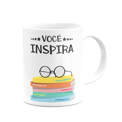 Caneca Professor(a) Você Inspira com Nome na internet