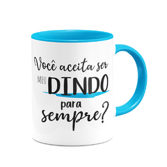 Caneca Aceita ser meu Dindo para Sempre Colors - loja online