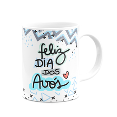 Caneca Feliz dia dos Avós com Nome e Foto - Vov?