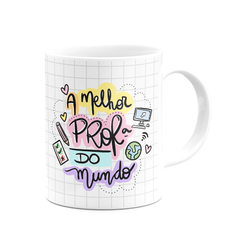 Caneca A Melhor Professora do Mundo com Foto - Mai Personalizados