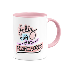 Caneca Feliz Dia dos Professores Colors com Foto - Mai Personalizados