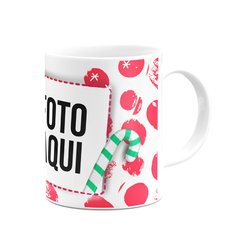 Caneca Feliz Natal - Paz, Amor e Alegria - Com Foto - loja online