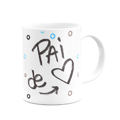 Caneca Pai de Coração com Foto - comprar online