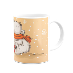 Caneca Feliz Natal Ursinho - loja online