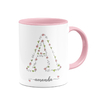 Caneca Inicial com Nome - Rosa