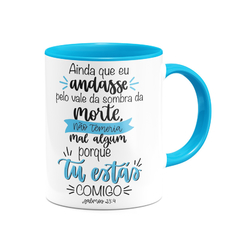 Caneca Evangélica Jesus Leão De Judá - Yeshua - Salmo 23:4 - Colors - comprar online