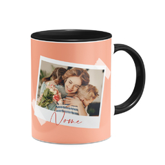 Caneca Amor de Mãe com Fotos - Preta na internet