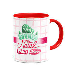 Caneca Um Feliz Natal Para Você com Foto - Mai Personalizados