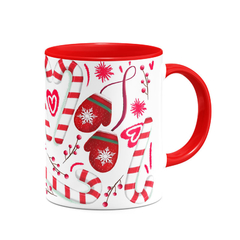 Caneca Lembrança do Natal Com Nome da Família - Mai Personalizados