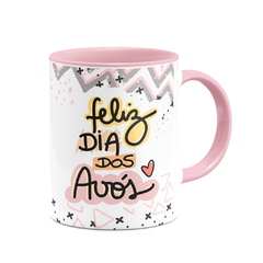 Caneca Feliz dia dos Avós com Nome e Foto - Vov? - Colors