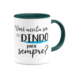 Caneca Aceita ser meu Dindo para Sempre Colors