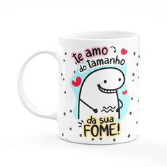 Caneca Flork Te Amo Do Tamanho da Sua Fome Personalizada - Mai Personalizados