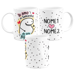 Caneca Flork Te Amo Do Tamanho do Seu Bucho Personalizada - comprar online