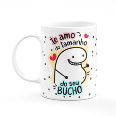 Caneca Flork Te Amo Do Tamanho do Seu Bucho Personalizada - Mai Personalizados