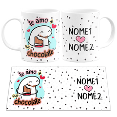 Caneca Flork Te Amo Mais Que Chocolate Personalizada