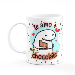 Caneca Flork Te Amo Mais Que Chocolate Personalizada - Mai Personalizados