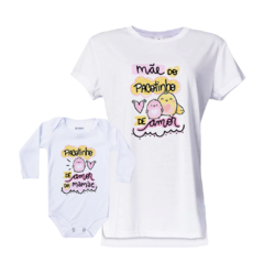 T-Shirt + Body Tal Mãe Tal Filha Pacotinho de Amor