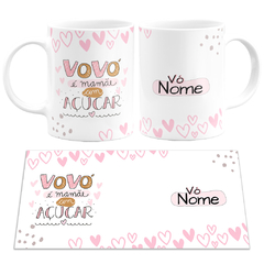 Caneca Vovó Vovô Nonna Nonna Oma Opa Personalizada com Nome - comprar online