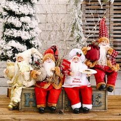 Decorações de Natal para casa Bonecas de Natal Decoração da árvore de Natal Elk Santa Boneco de neve para decoração de ano novo Navidad Chrismas Santa na internet