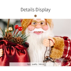 Decorações de Natal para casa Bonecas de Natal Decoração da árvore de Natal Elk Santa Boneco de neve para decoração de ano novo Navidad Chrismas Santa - loja online