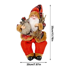 Imagem do Decorações de Natal para casa Bonecas de Natal Decoração da árvore de Natal Elk Santa Boneco de neve para decoração de ano novo Navidad Chrismas Santa