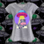 Baby Look Gola V, Tema Alien, espaço, t-shirt space Alien