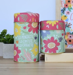 Set de Latas Estampadas en internet