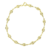 Pulseira tampinha de garrafa folheada a ouro 18k - comprar online