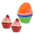 Kit forma de silicone para bolo 12 pçs/ Redonda Muffin Cupcake - loja online