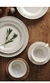 Conjunto para mesa de jantar cerâmica relevo nórdico - loja online