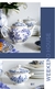 Conjunto de jantar e chá Inglês branco e azul - comprar online