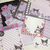 Caderno com adesivos para meninas - Hello Kitty, Cinnamoroll, My M - Casa Vick - Utensílios domésticos 