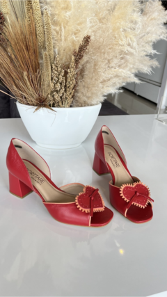 PEEP TOE SACHA RED