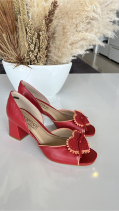 PEEP TOE SACHA RED - comprar online