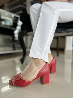 PEEP TOE SACHA RED