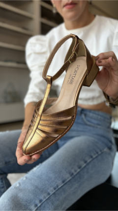 FLAT ELLIE BRONZE - PORTTARE SHOES