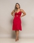 Vestido Canelado Lara Vermelho (5037)