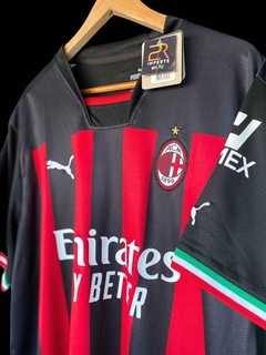 Milan Home 22/23 Masculina - Preto+Vermelho - comprar online