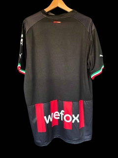 Milan Home 22/23 Masculina - Preto+Vermelho na internet