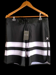 Hurley Phantom - PRETO LISTRA DUPLA