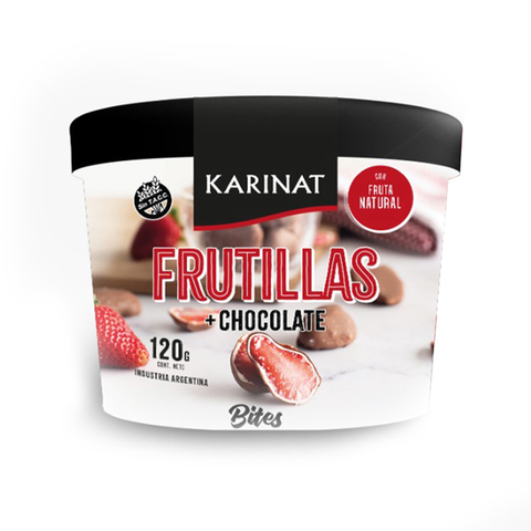Frutillas bañadas en chocolate BITES KARINAT - 120gr